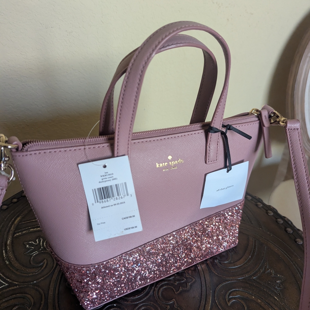 Kate Spade Pink Glitter Tote Bag